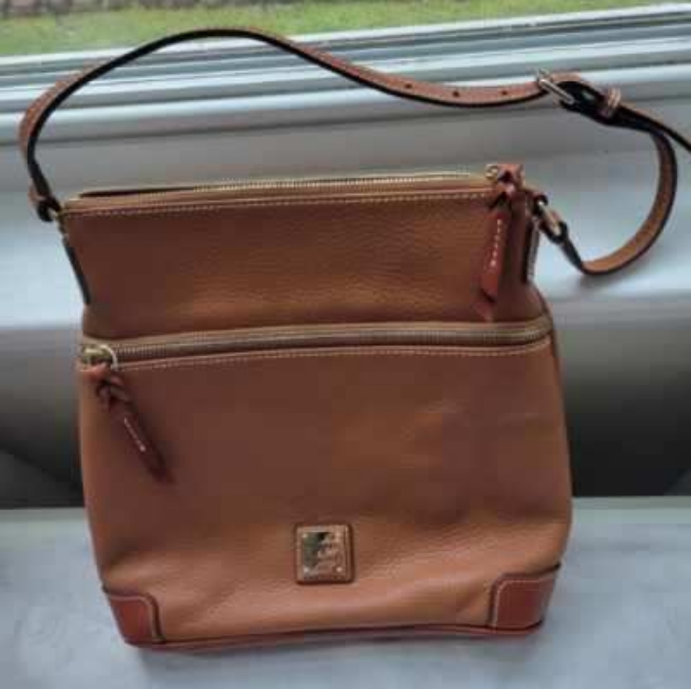 Dooney & Bourke Tan Leather Crossbody Bag
